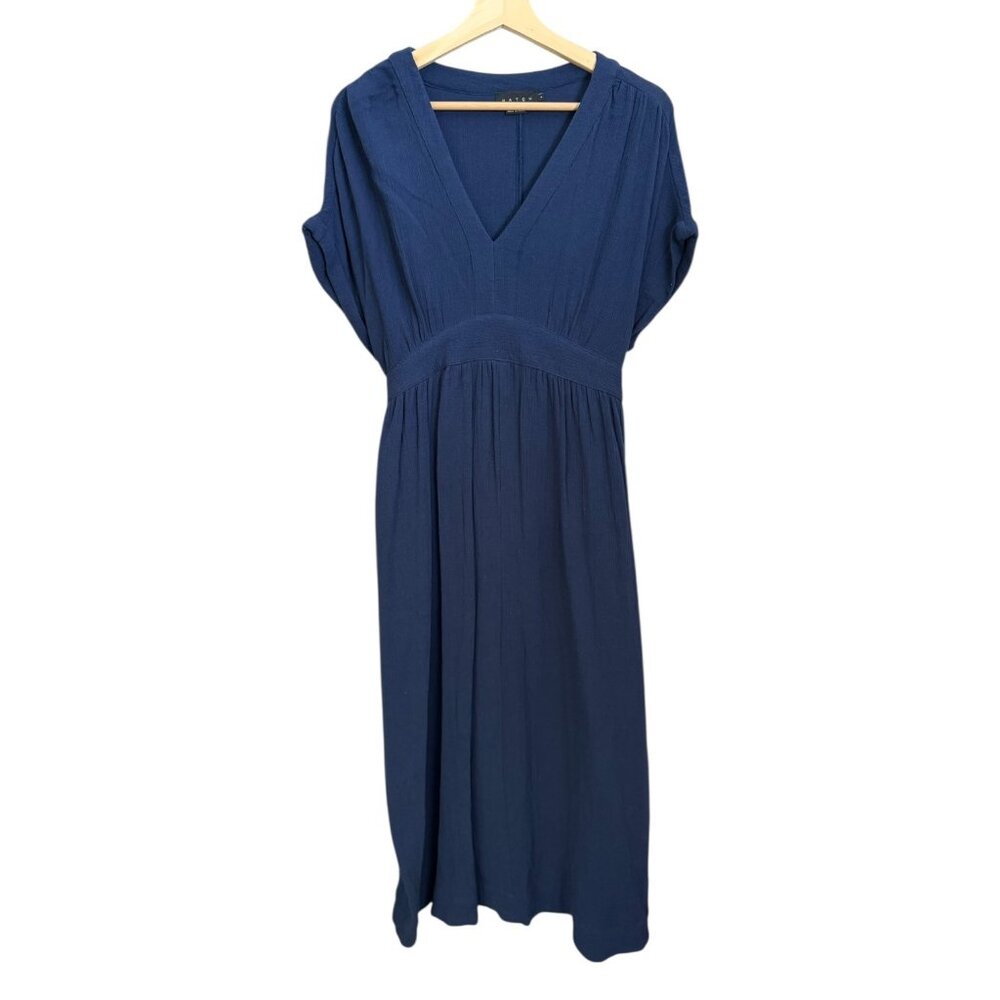 Hatch Maxi Dress in Navy Blue